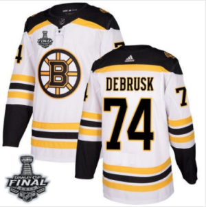 Bruins #74 Jake DeBrusk Weiß 2019 Stanley Cup Final Stitched